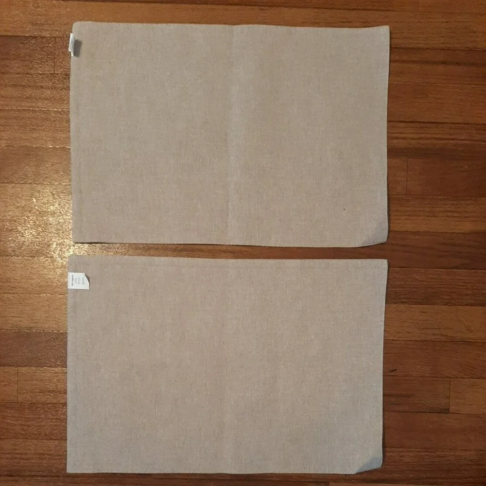 Set of 2 Tan Gold Maple Leaf Placemats Pier 1 Cotton India Fall